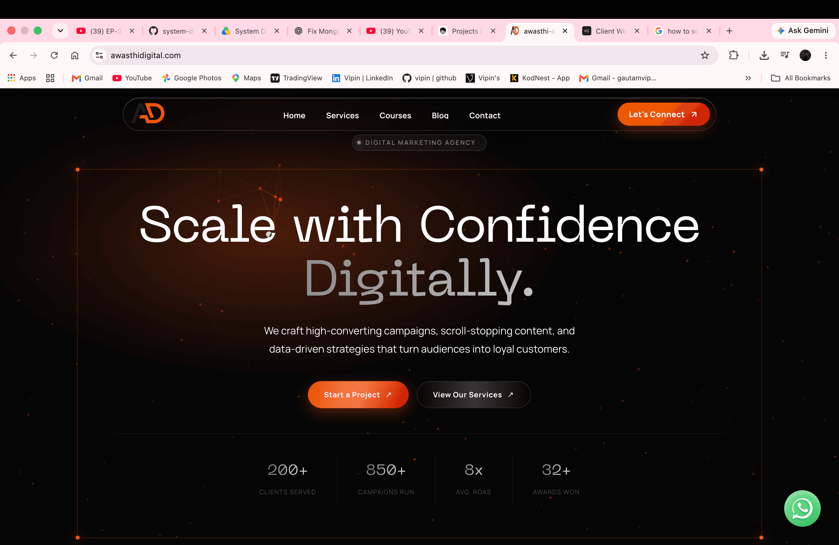 AwasthiDigital website preview