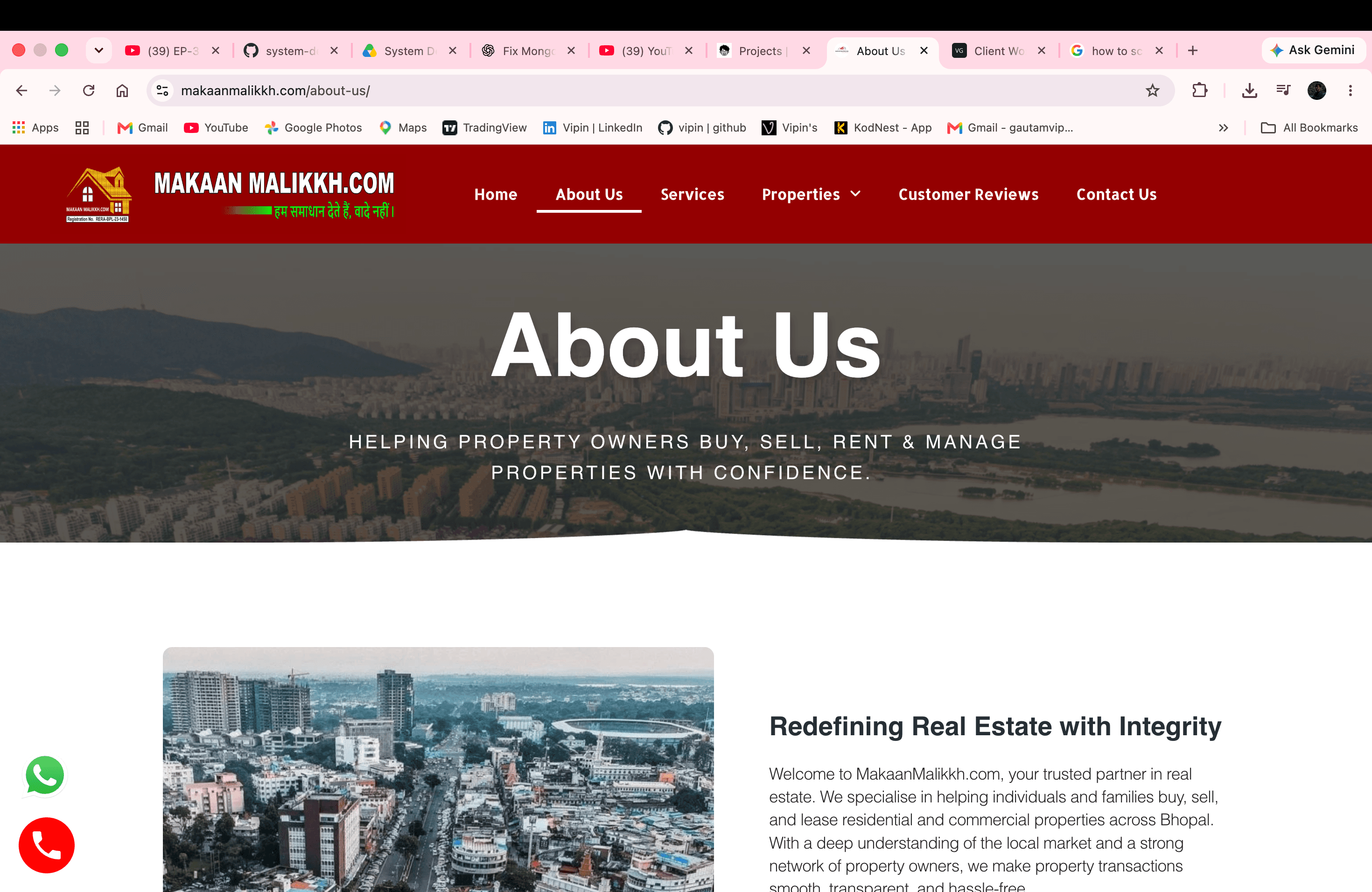 Makaan Malikkh website preview