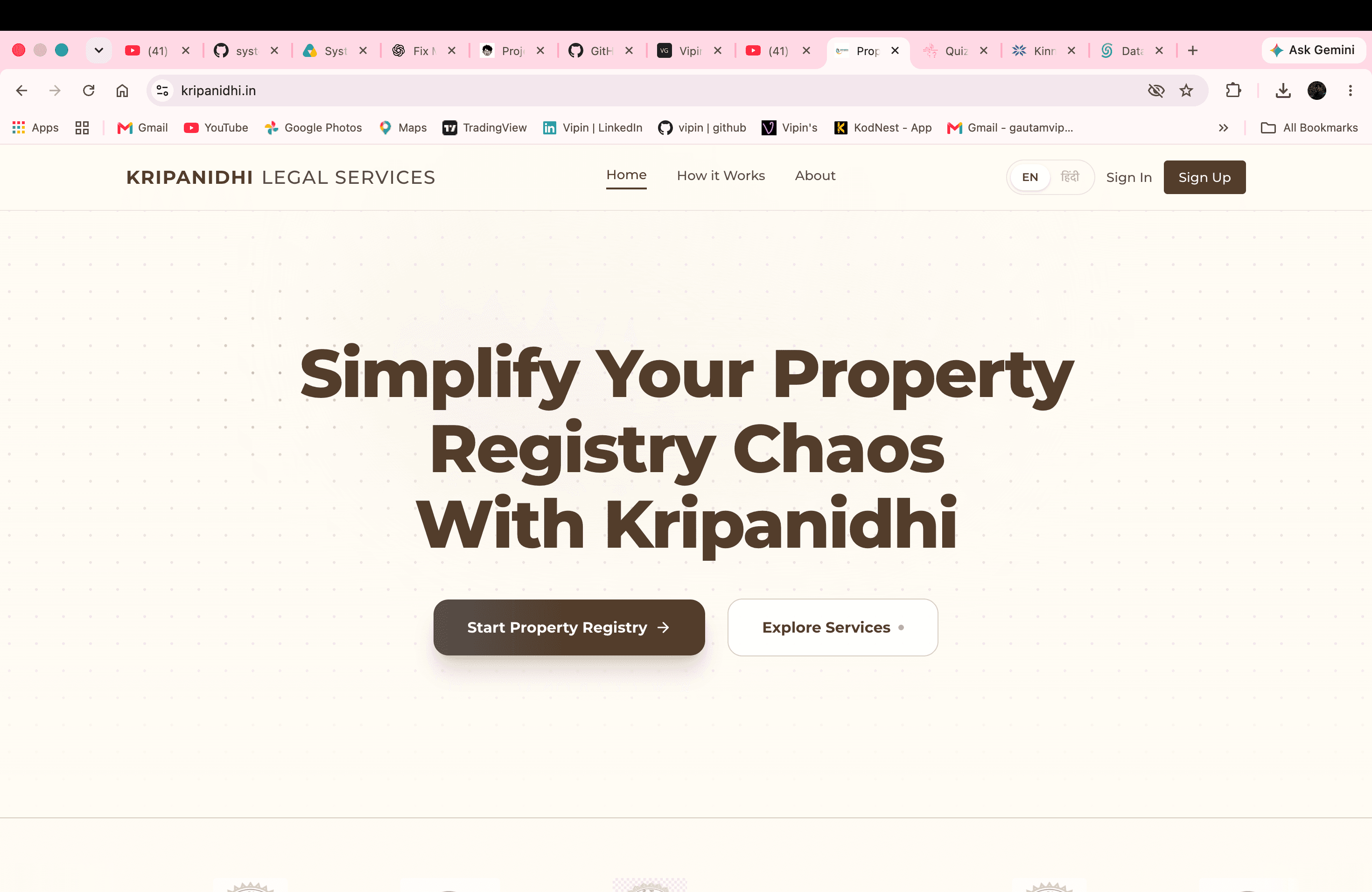 Kripanidhi Registry preview